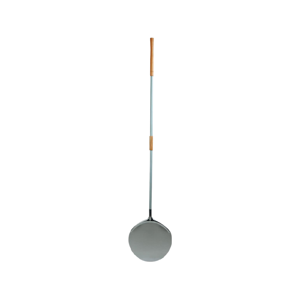 Pala per Pizze in Alluminio e con Manico in Legno - Diametro 40 cm